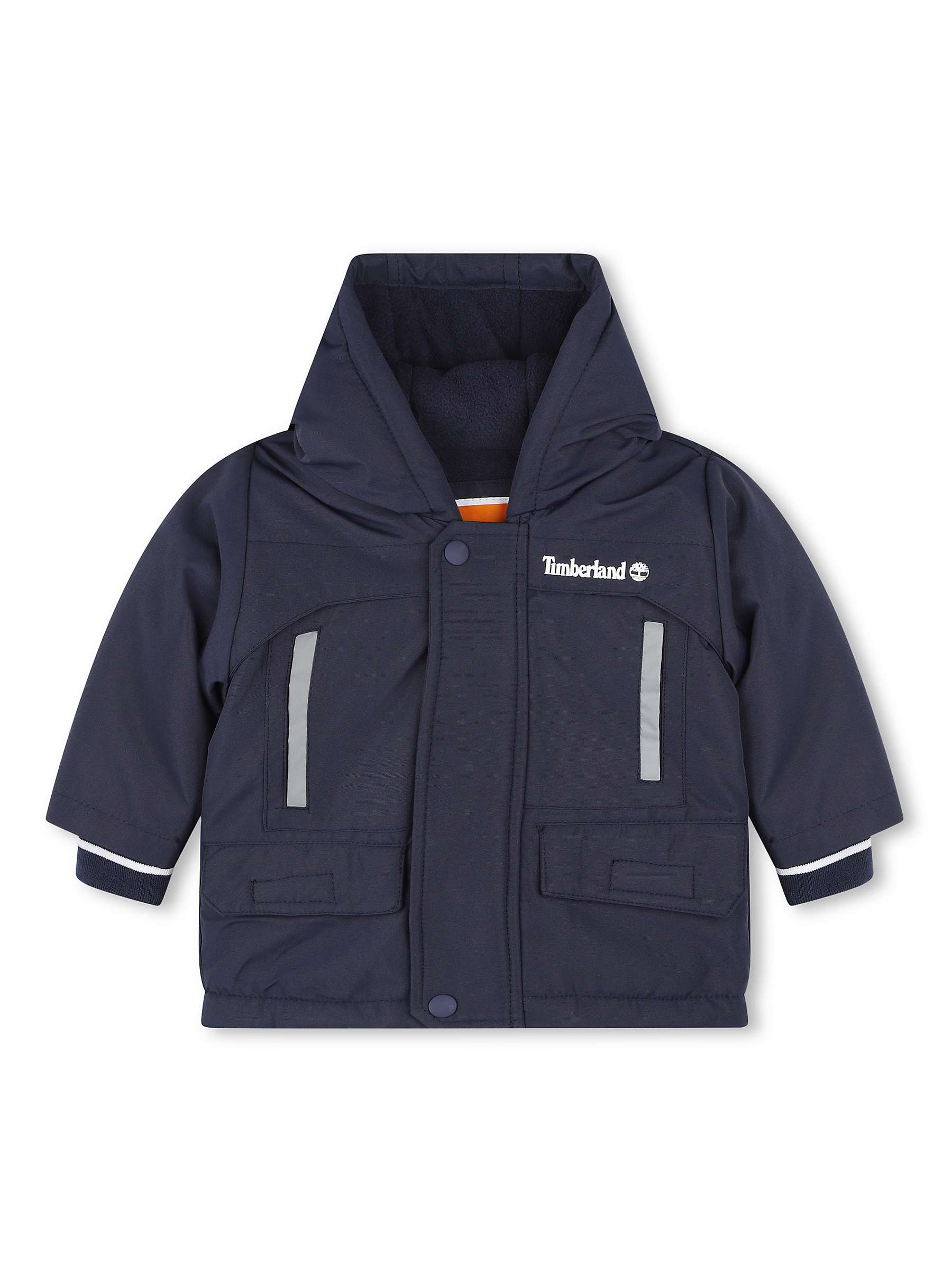 Buy Timberland Baby Fleece Lined Parka, Navy Online at johnlewis.com