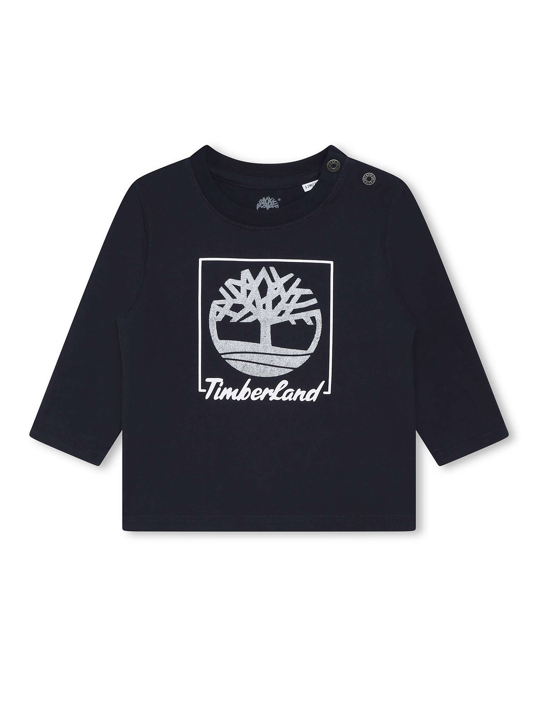 Buy Timberland Baby Logo Graphic Long Sleeve T-Shirt, Dark Blue Online at johnlewis.com