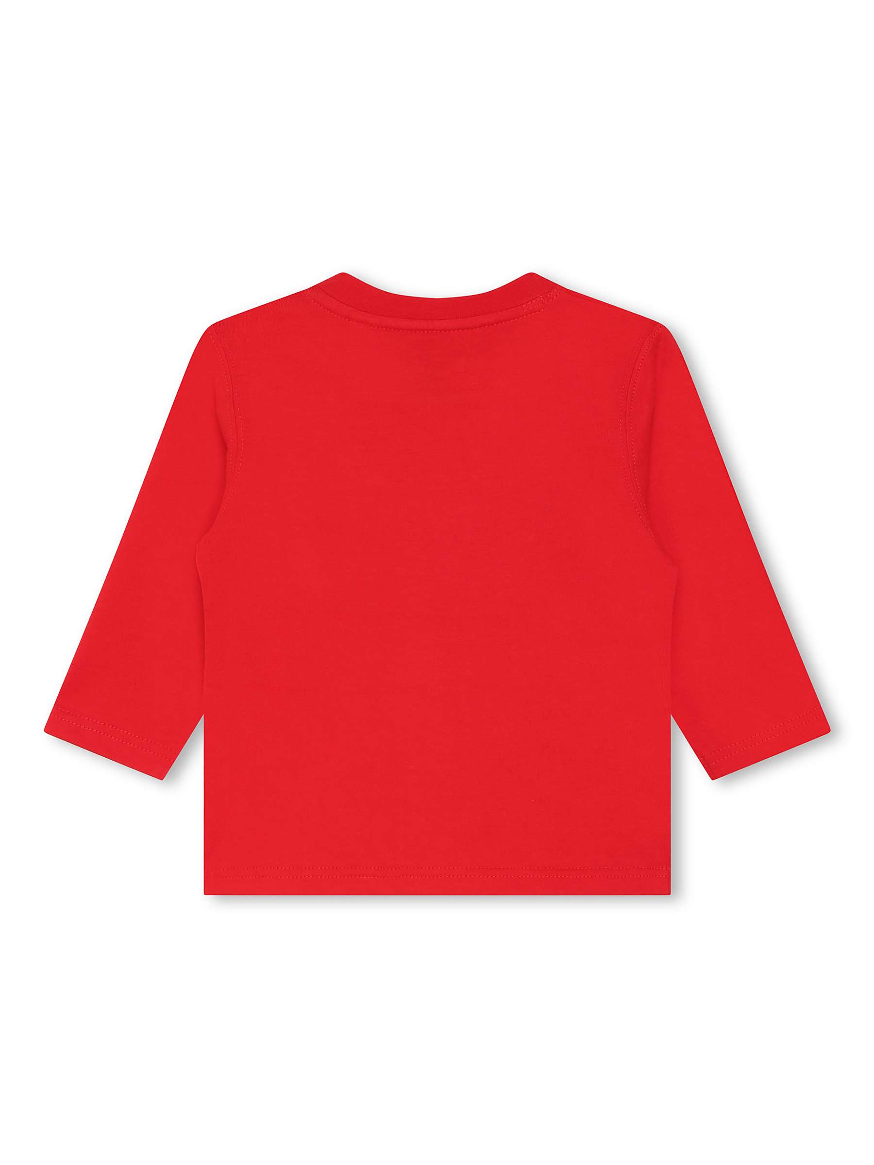 Buy Timberland Baby Logo Graphic Long Sleeve T-Shirt, Orange Coral Online at johnlewis.com