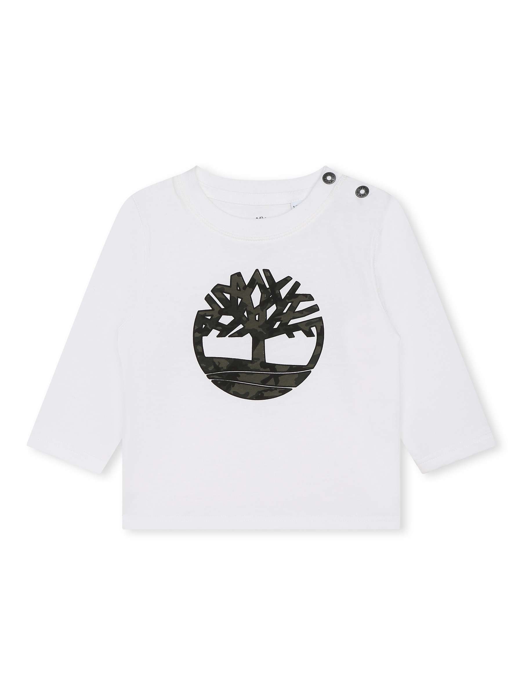 Buy Timberland Baby Graphic Long Sleeve T-Shirt, White Online at johnlewis.com