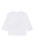 Timberland Kids' Cotton Long Sleeve T-shirt, White