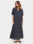 Saint Tropez Velor Broderie Anglaise Dress, Ombre Blue