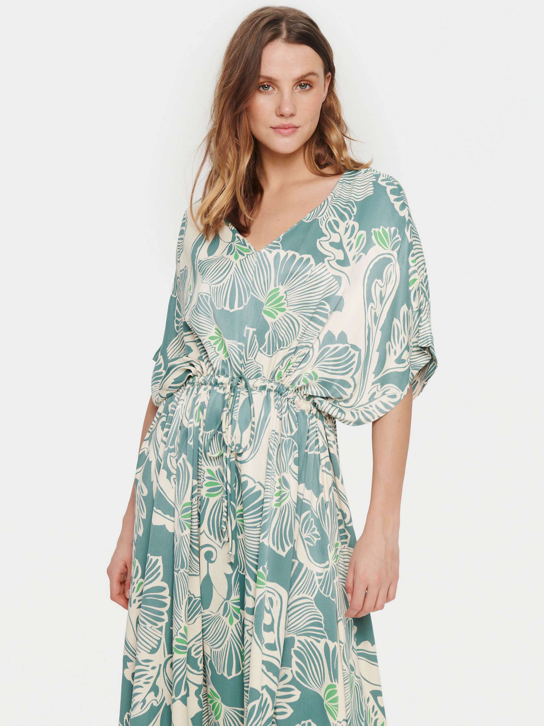 Buy Saint Tropez Vauka Maxi Dress, Sagebrush Flower Online at johnlewis.com