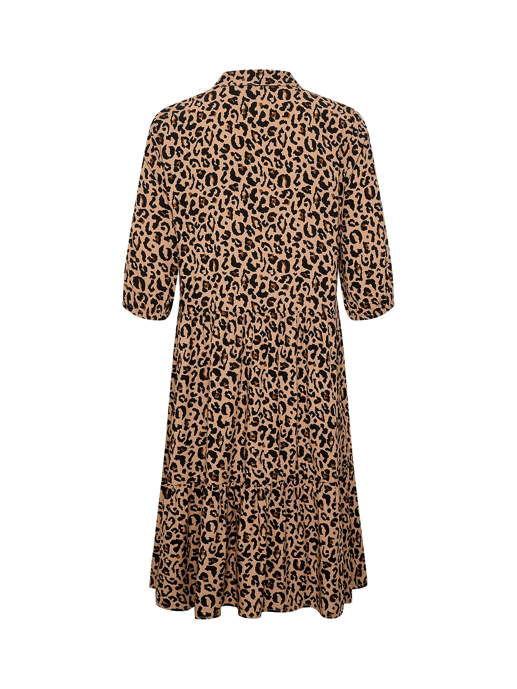 Buy Saint Tropez Ueda 3/4 Sleeve Shirt Dress, Brown/Multi Online at johnlewis.com