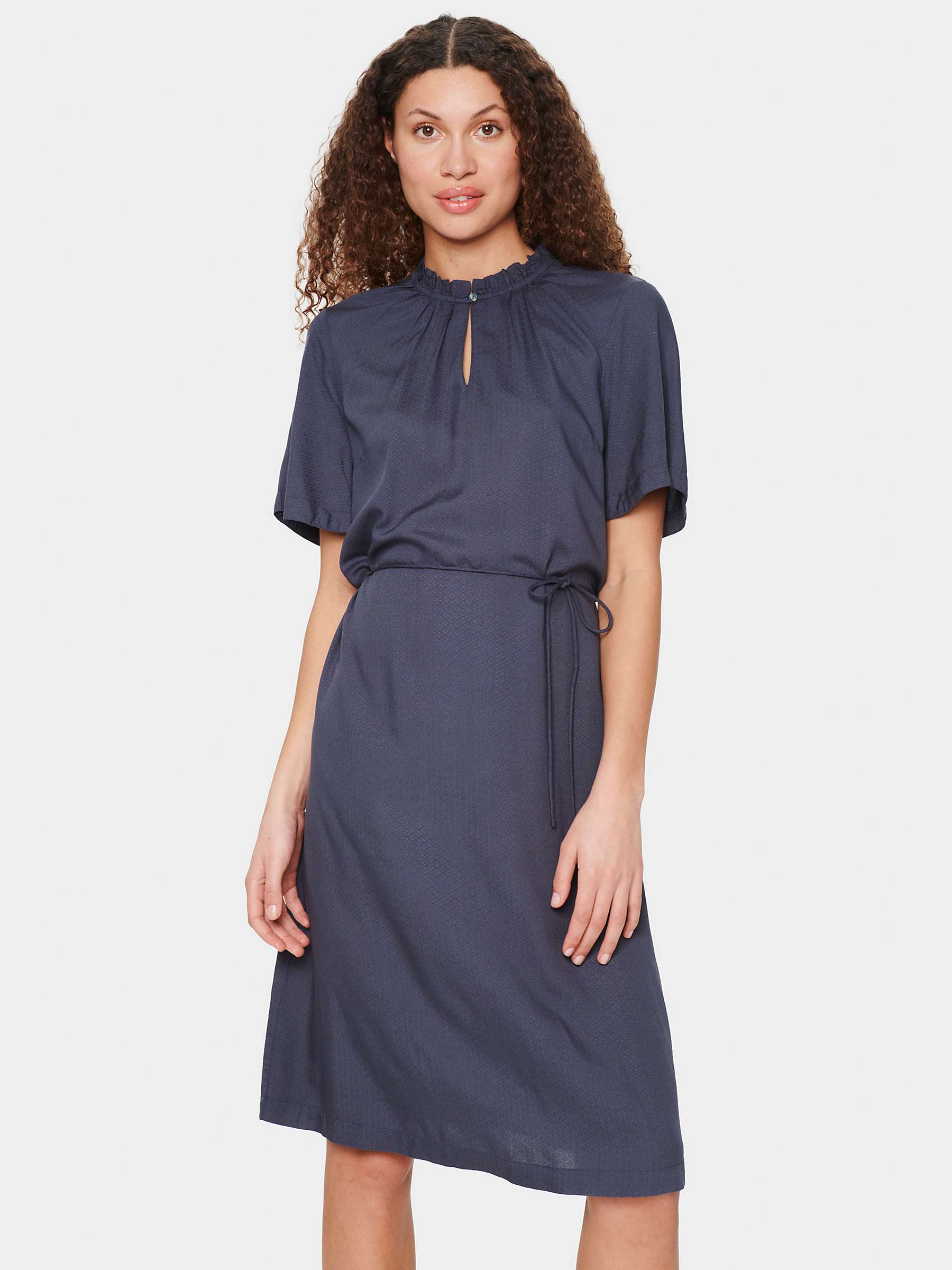 Buy Saint Tropez Vivia Drawstring A-Line Dress, Ombre Blue Online at johnlewis.com