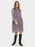 Saint Tropez Presley Long Sleeve Dress, Purple/Multi, Purple/Multi