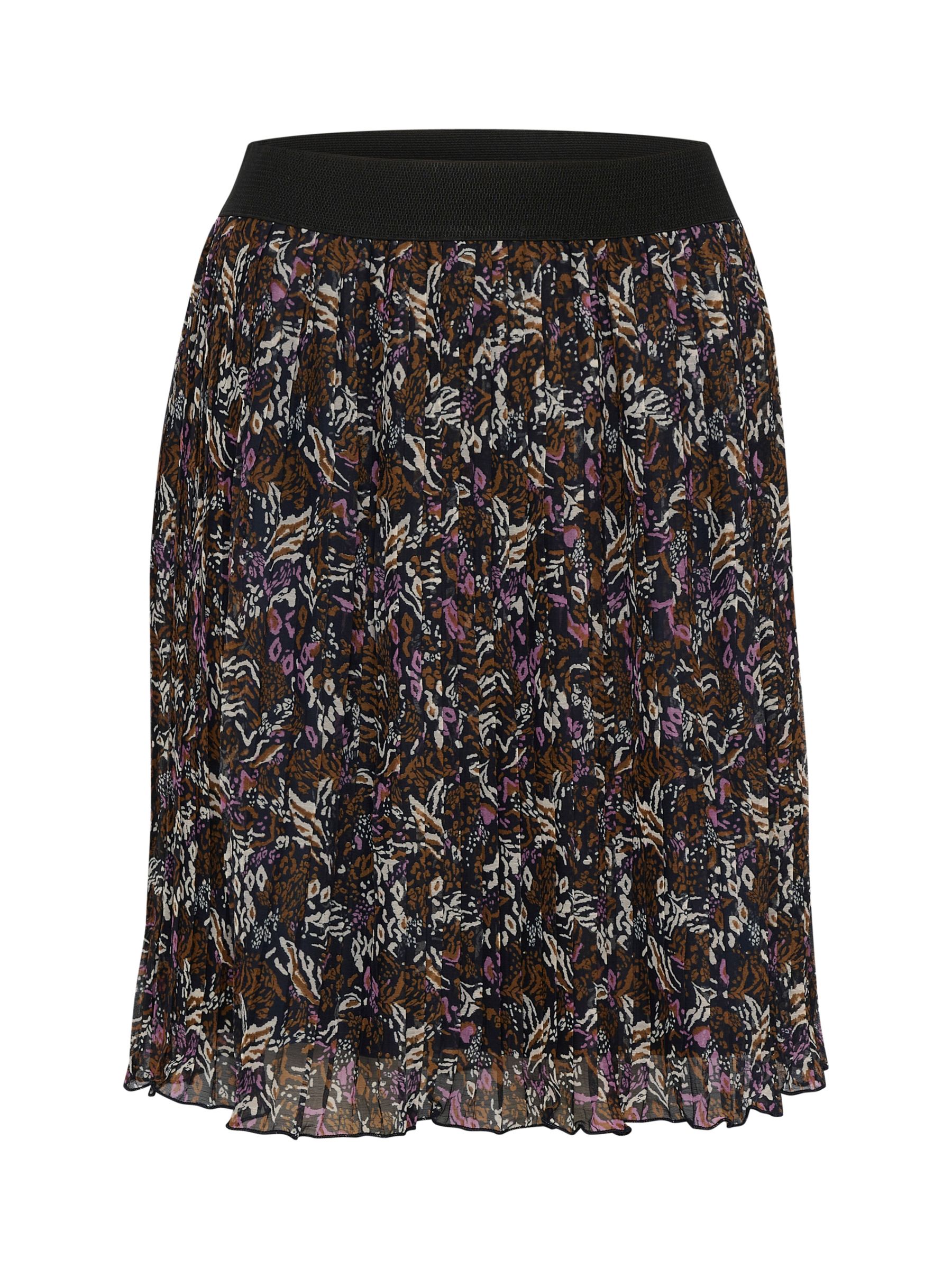 Buy Saint Tropez Veron Animal Mini Skirt, Night Sky Online at johnlewis.com