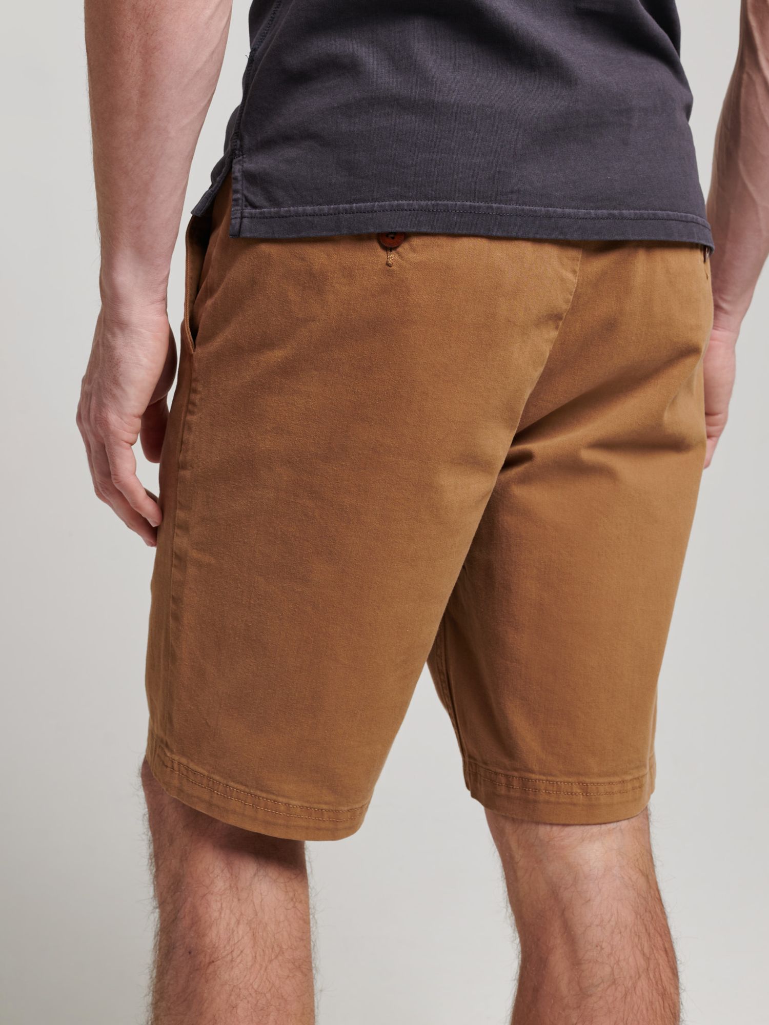 Superdry Officer Chino Shorts, Sandstone, 28R