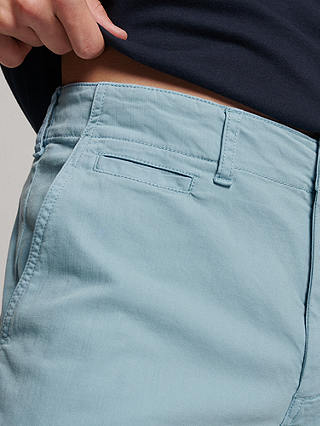 Superdry Officer Chino Shorts, Allure Blue