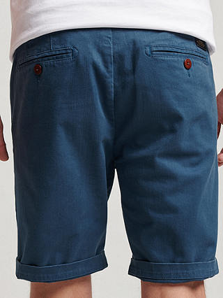 Superdry Officer Chino Shorts, Blue Bottle