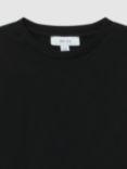 Reiss Kids' Bless Crew Neck T-Shirt, Black