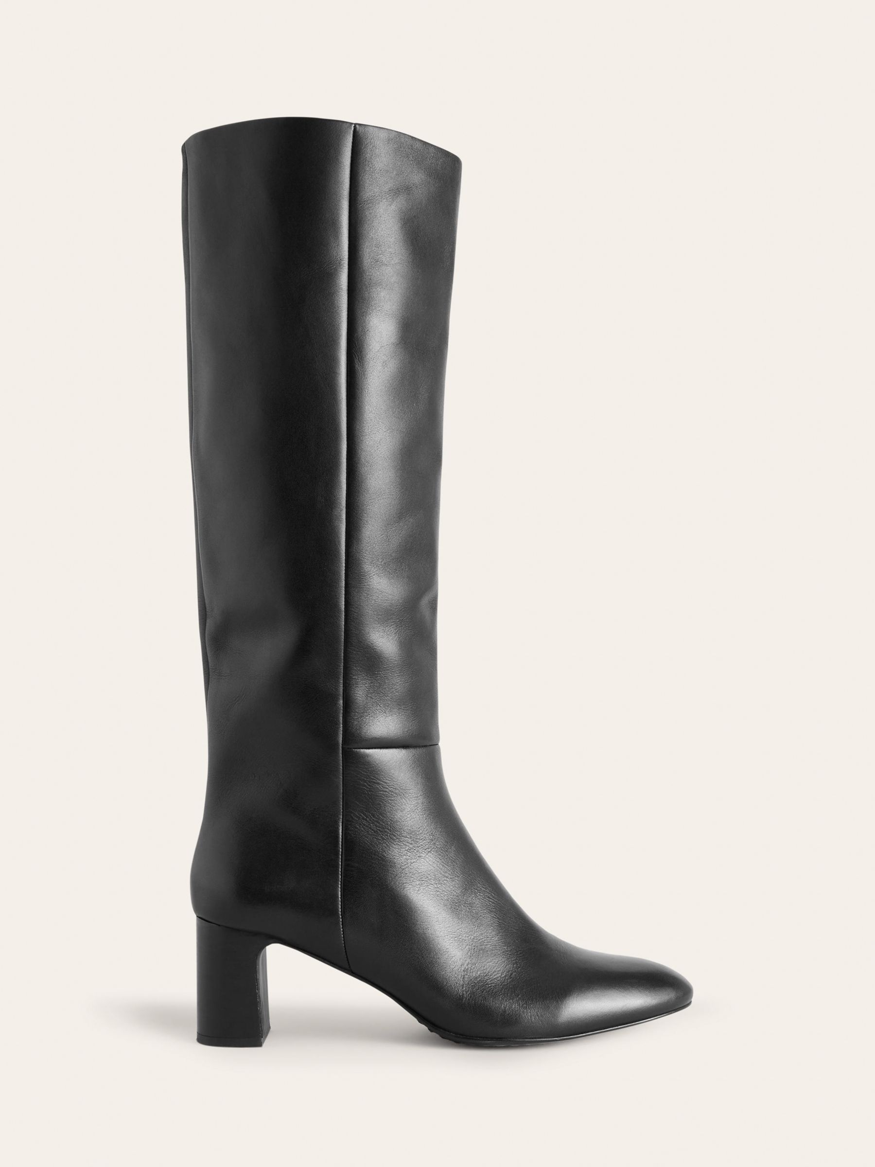 Boden Erica Knee High Leather Boots, Black