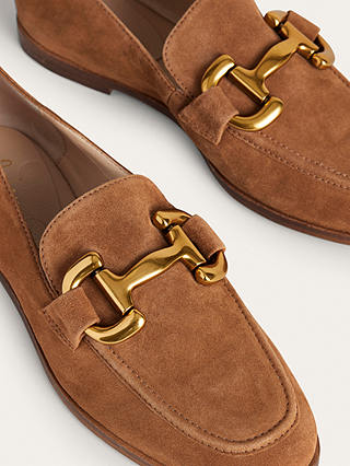 Boden Iris Snaffle Suede Loafers, Ginger Snap