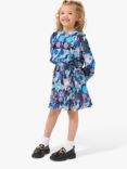 Angel & Rocket Kids' Willow Mock Wrap Frill Skirt, Blue