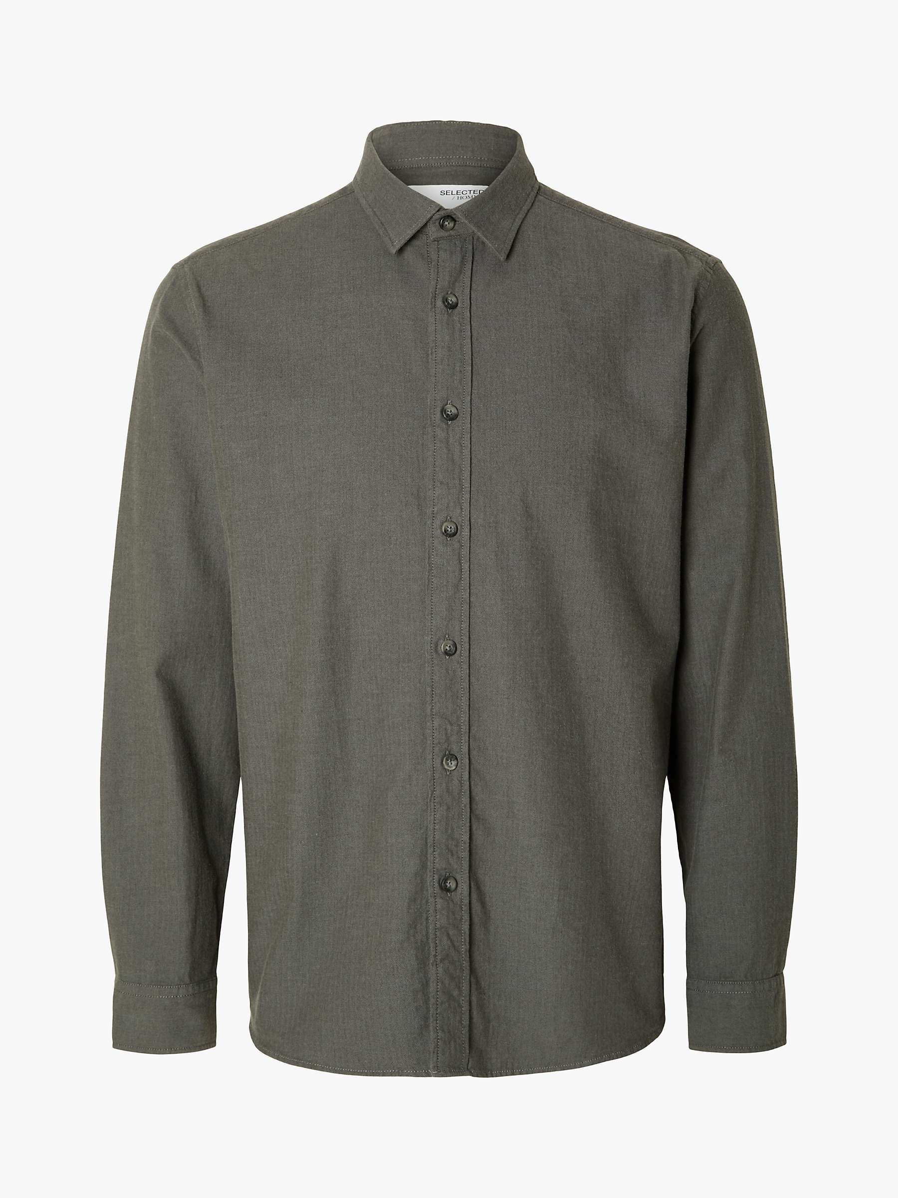 Buy SELECTED HOMME Owen Recycled Cotton Flannel Shirt Online at johnlewis.com