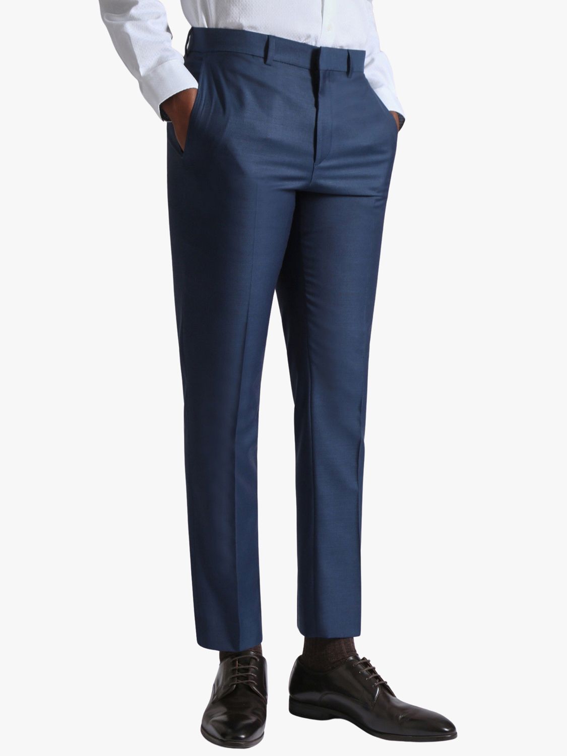 Ted Baker Tai Slim Fit Wool Blend Suit Trousers, Teal, 40R