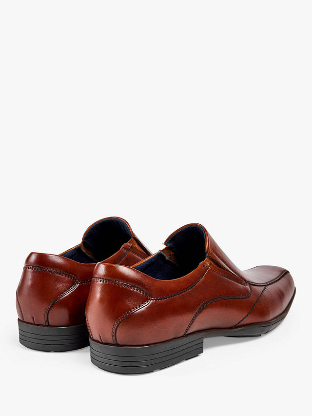 Pod Dundee Leather Loafers, Cognac