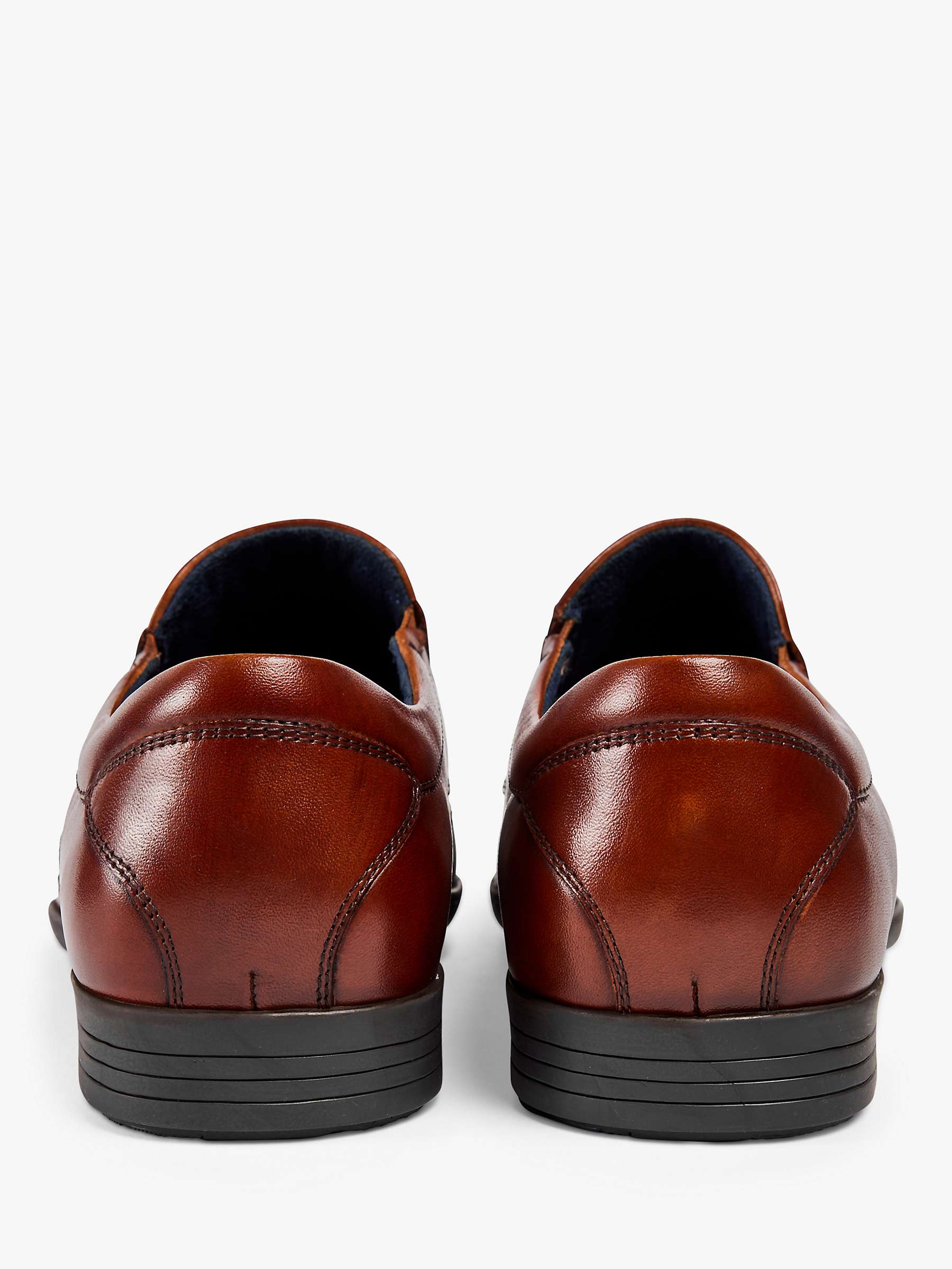 Buy Pod Dundee Leather Loafers, Cognac Online at johnlewis.com