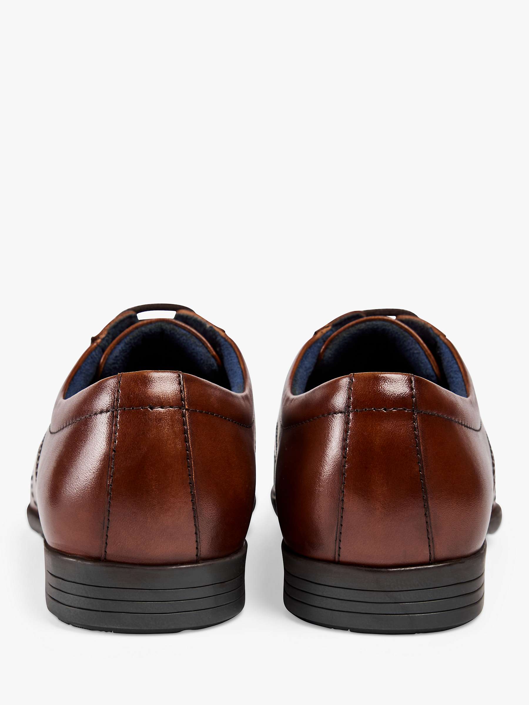 Buy Pod Angus Leather Lace Up Shoes, Cognac Online at johnlewis.com