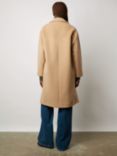 Gerard Darel Seylia Plain Double Breasted Coat, Straw