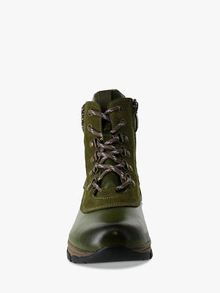 Josef Seibel Wynter 02 Leather Walking Boots, Olive
