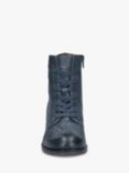 Josef Seibel Sanja 01 Leather Lace Up Ankle Boots, Azure