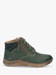 Josef Seibel Conny 52 Waterproof Leather Lace Up Ankle Boots, Green
