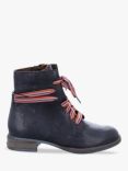 Josef Seibel Sanja 01 Leather Rainbow Lace Ankle Boots, Ocean