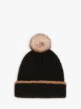 BOSS Kids' Pull On Bobble Hat, Black/Multi