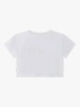 BOSS Kids' Fancy Logo Short Sleeve T-Shirt, White