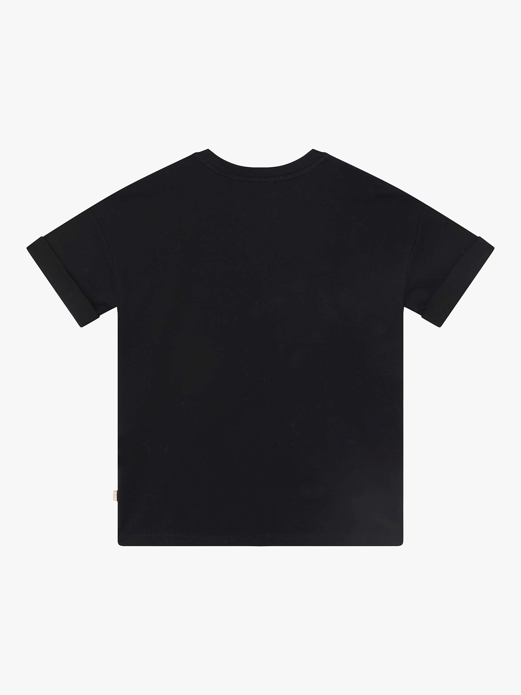 Buy BOSS Kids' Short Sleeve T-Shirt, Black Online at johnlewis.com
