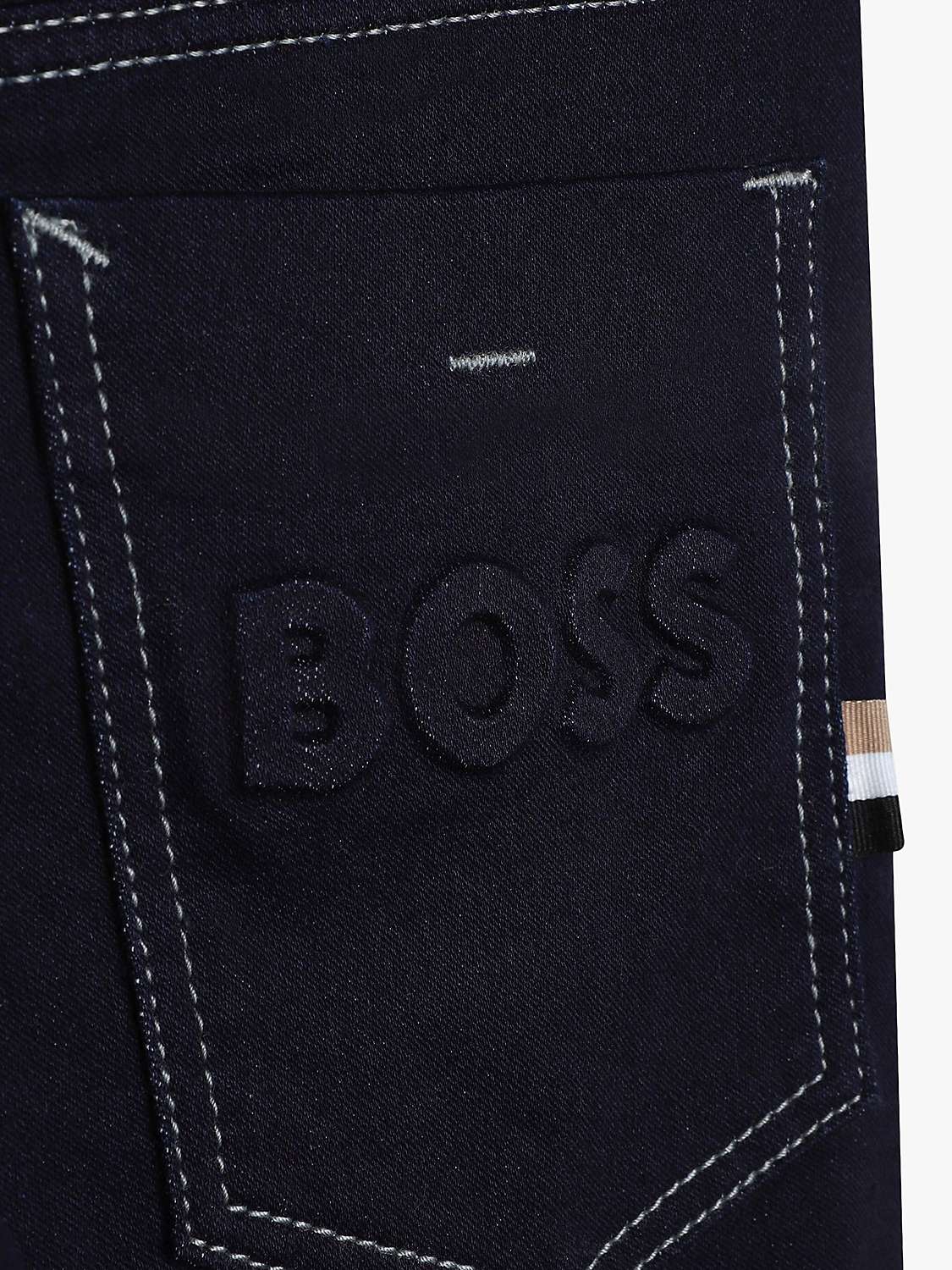Buy BOSS Kids' Slim Fit Jeans, Blue Online at johnlewis.com