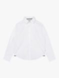 BOSS Kids' Oxford Long Sleeve Shirt, White