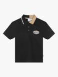 BOSS Kids' Logo Short Sleeve Polo Shirt, Black