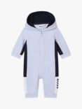 BOSS Baby Logo Hooded All In One Suit, Light Blue