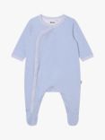 BOSS Baby Monogram Print Sleepsuit, White/Multi, White/Multi