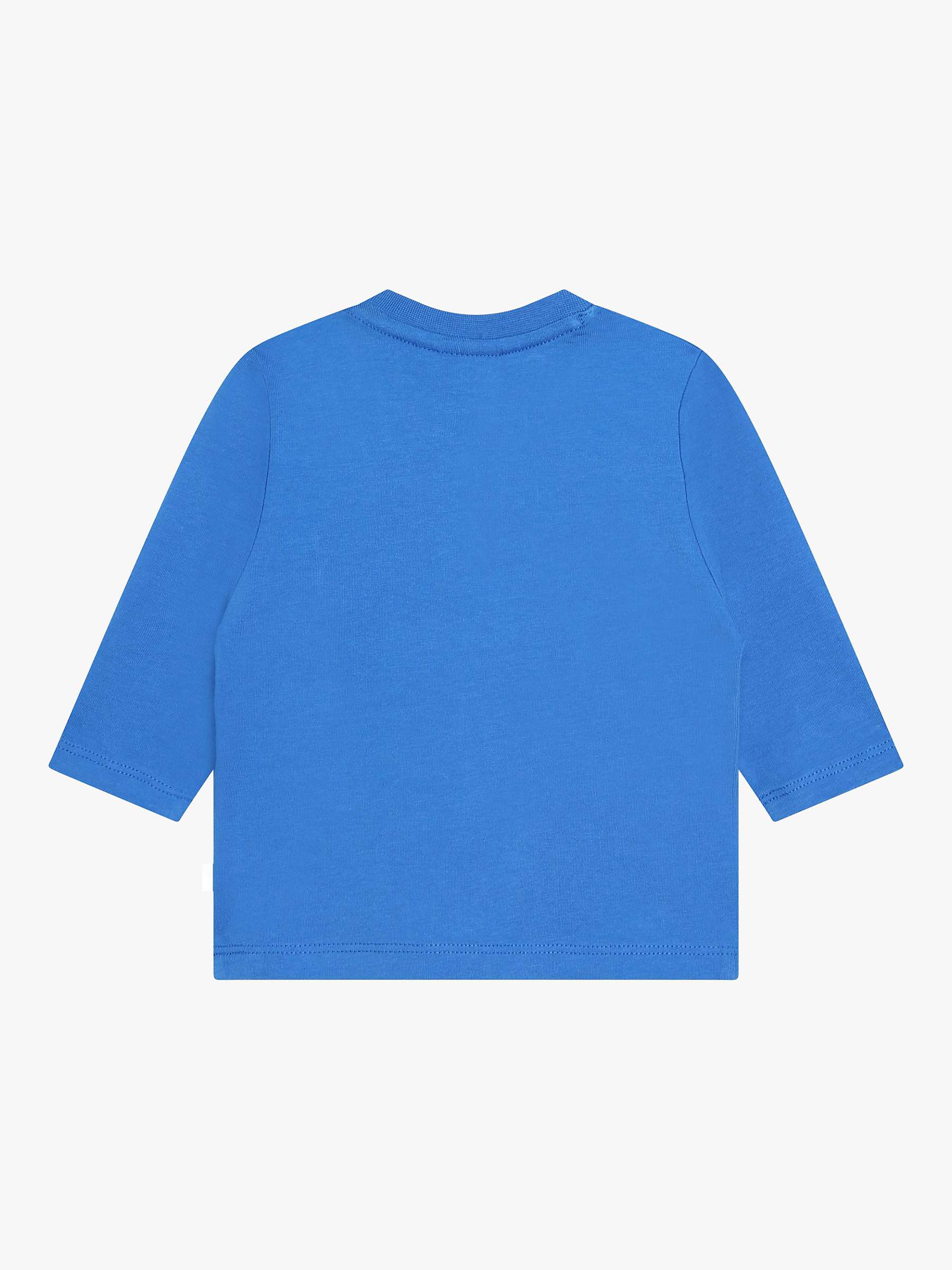 Buy BOSS Baby Logo Long Sleeve T-Shirt, Blue Online at johnlewis.com