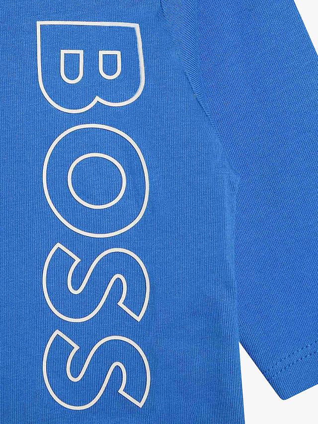 BOSS Baby Logo Long Sleeve T-Shirt, Blue