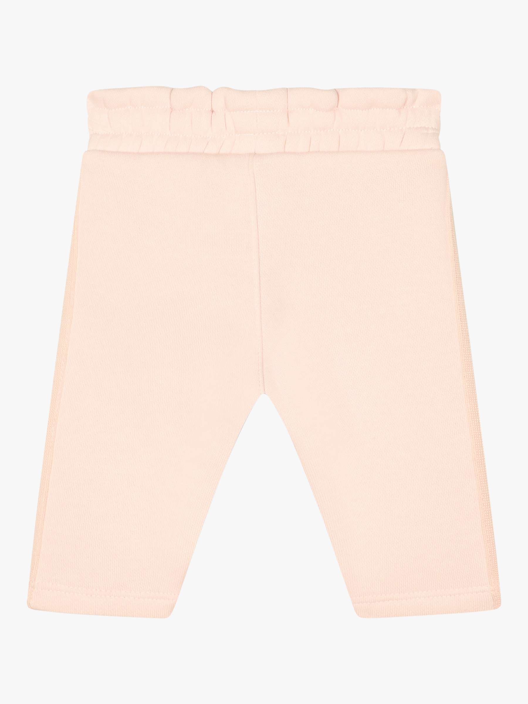Buy HUGO BOSS Baby Embroided Logo Joggers, Pink Online at johnlewis.com