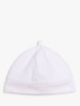 BOSS Baby Pull On Velvet Hat, White