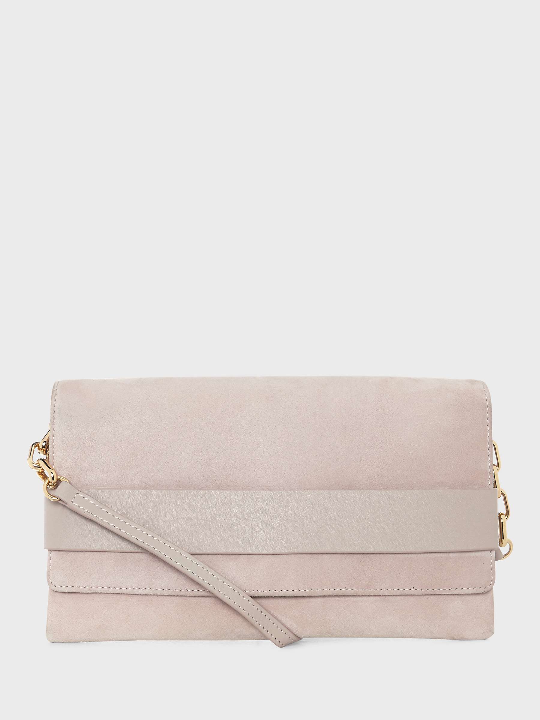 Buy Hobbs Honour Suede and Leather Clutch Bag Online at johnlewis.com