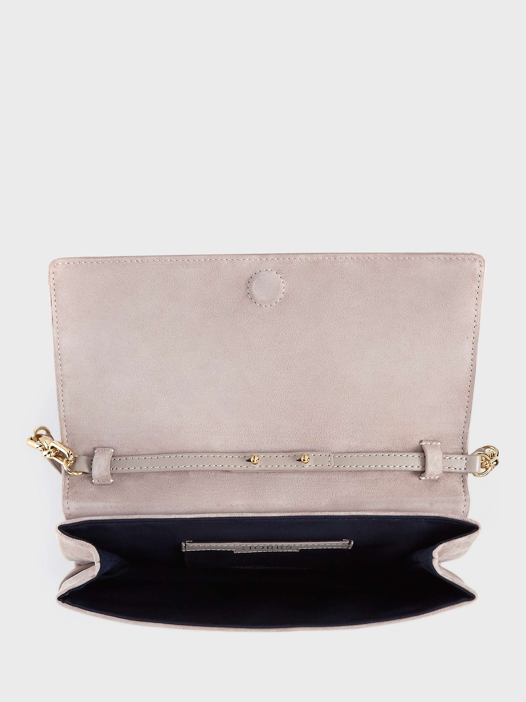 Buy Hobbs Honour Suede and Leather Clutch Bag Online at johnlewis.com