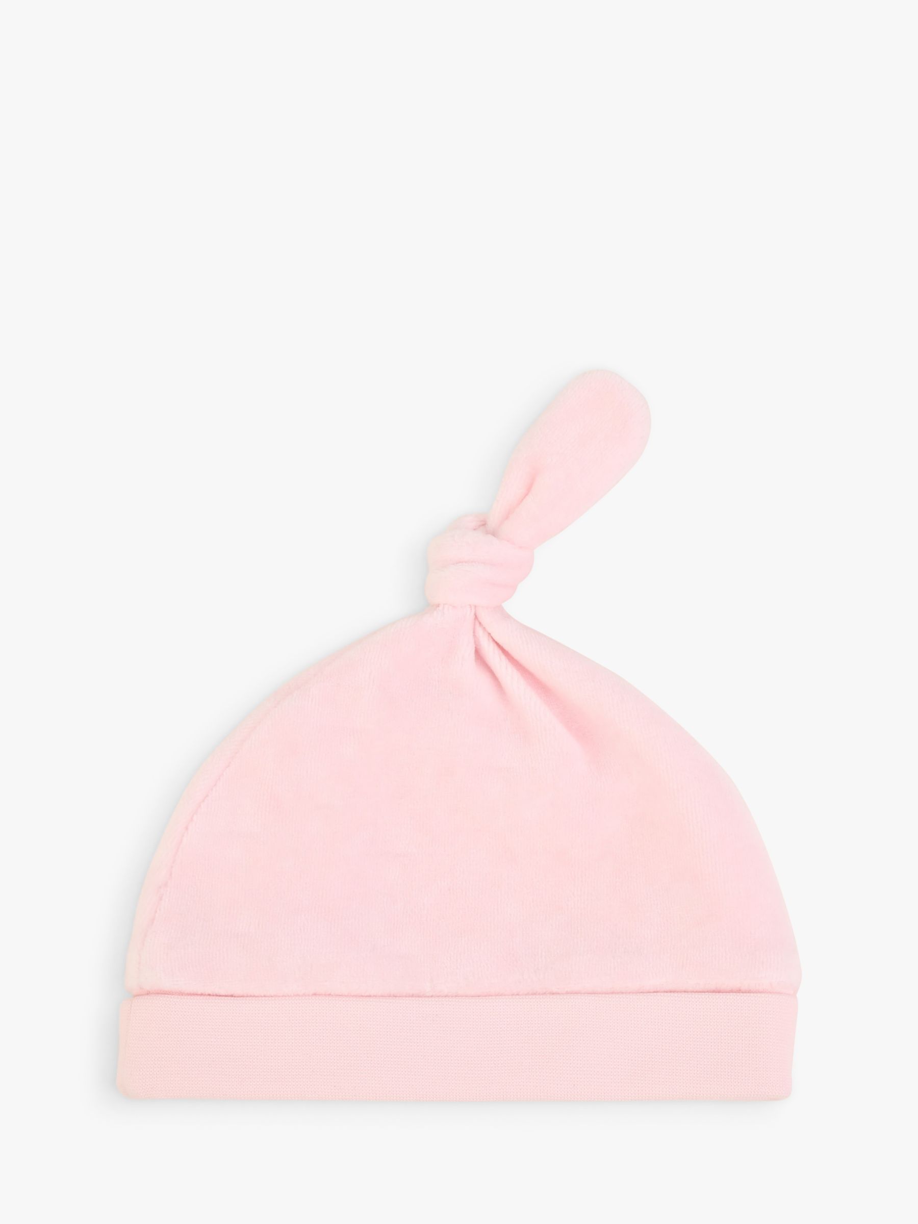 BOSS Baby Logo Velvet Knot Pull On Hat, Light Pink at John Lewis & Partners