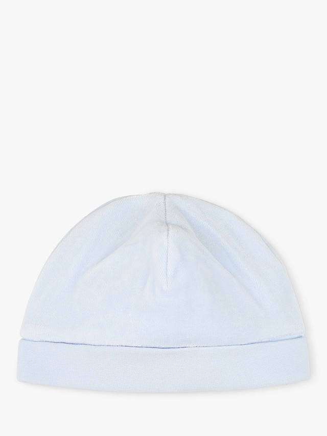 BOSS Baby Logo Velvet Pull On Hat, Light Blue