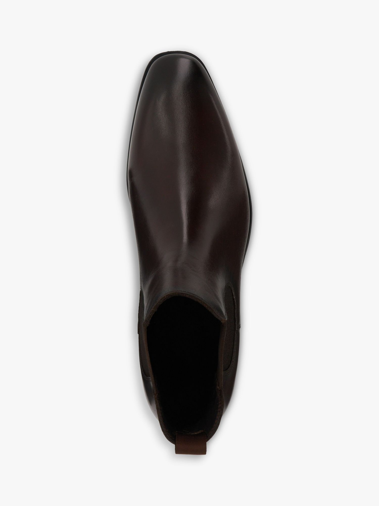 Dune Mandatory Leather Chelsea Boots, Dark Brown, 6