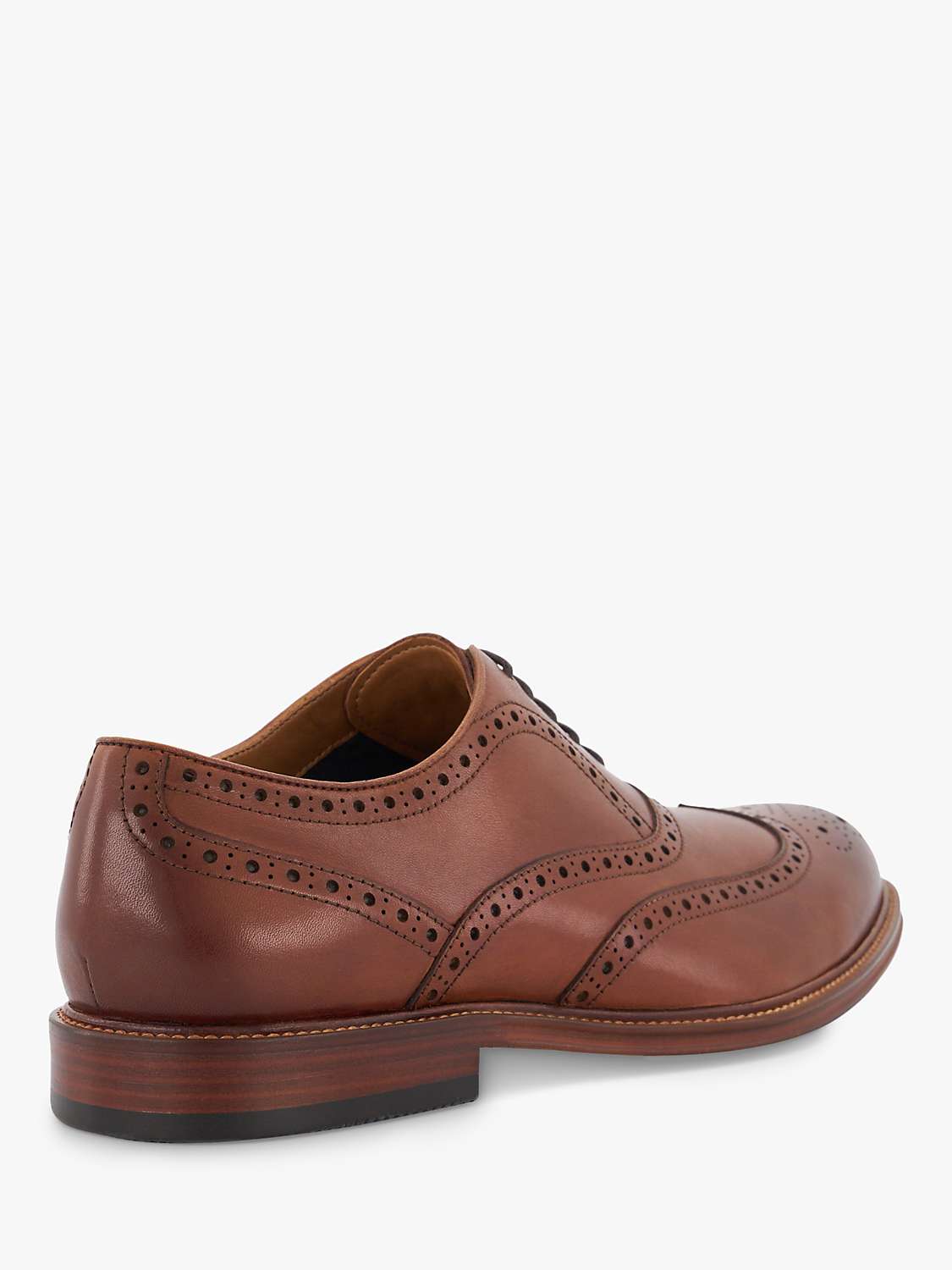 Buy Dune Solihull Leather Brogue Shoes, Tan Online at johnlewis.com