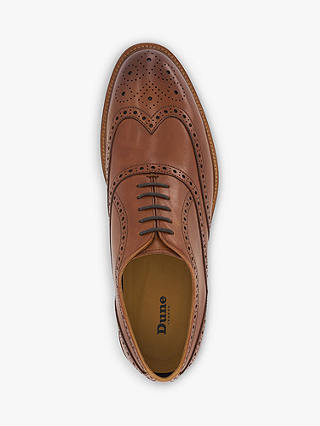Dune Solihull Leather Brogue Shoes, Tan
