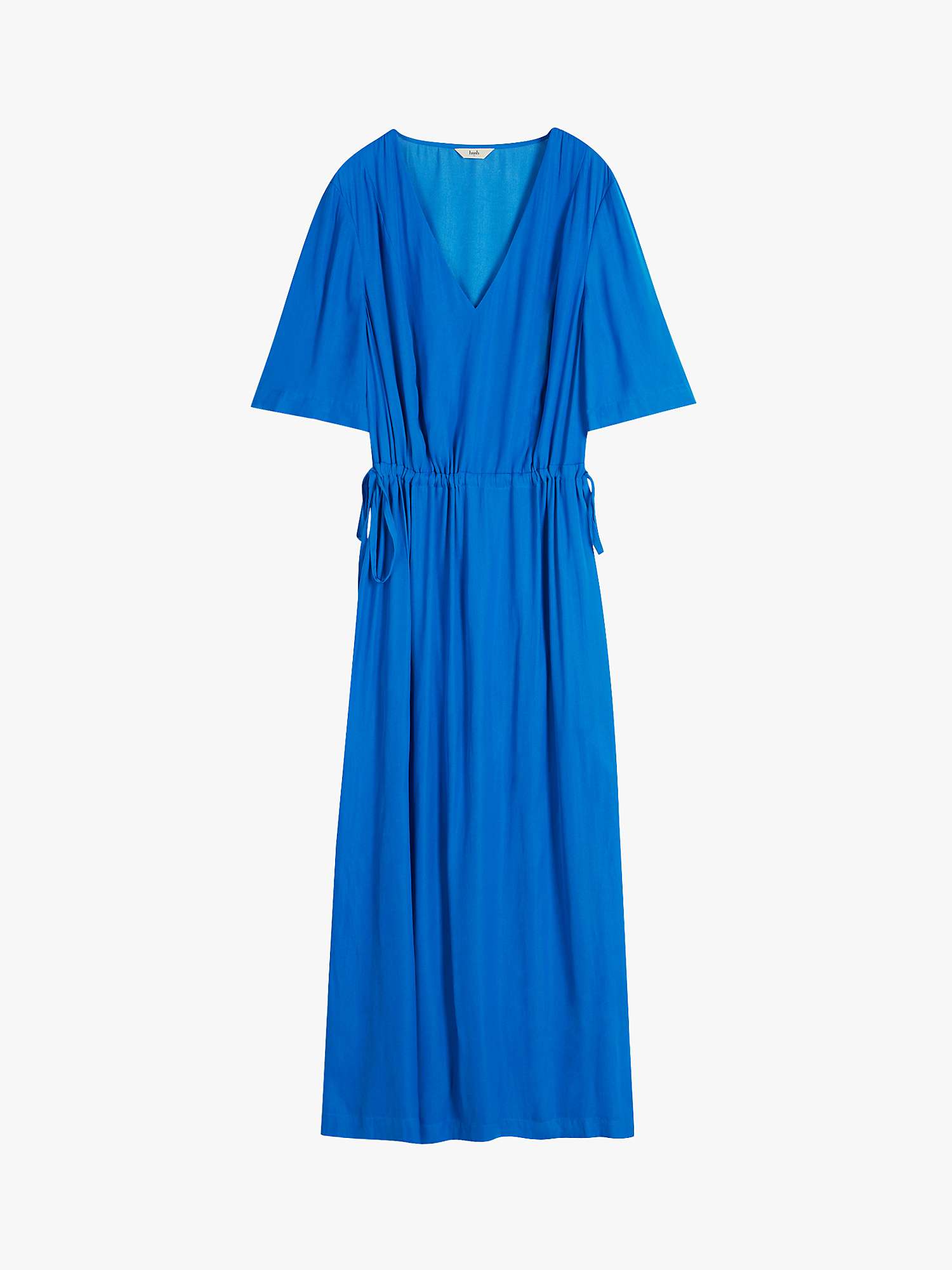 HUSH Grace Midi Dress, Vivid Blue at John Lewis & Partners