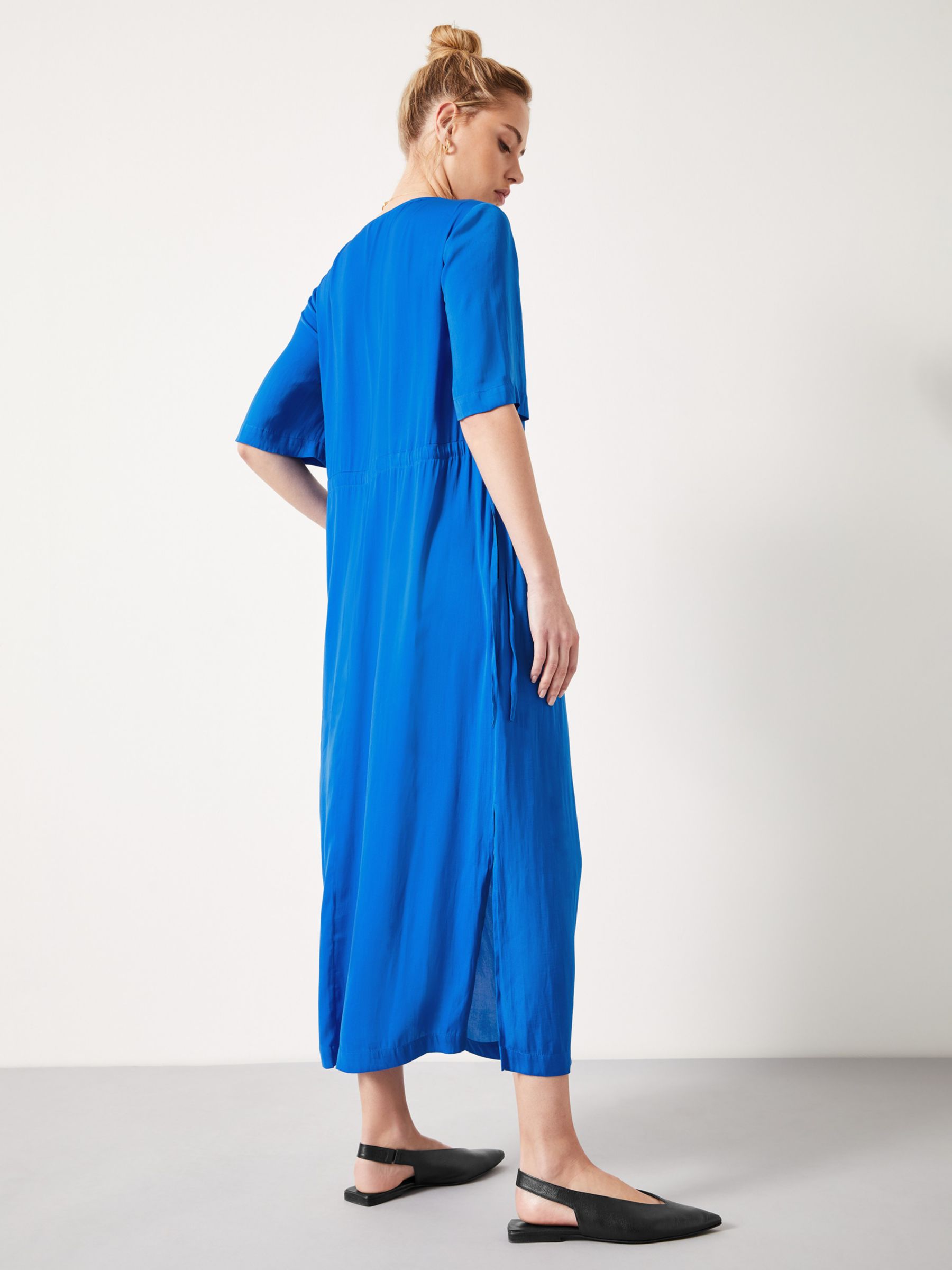 HUSH Grace Midi Dress, Vivid Blue, 4