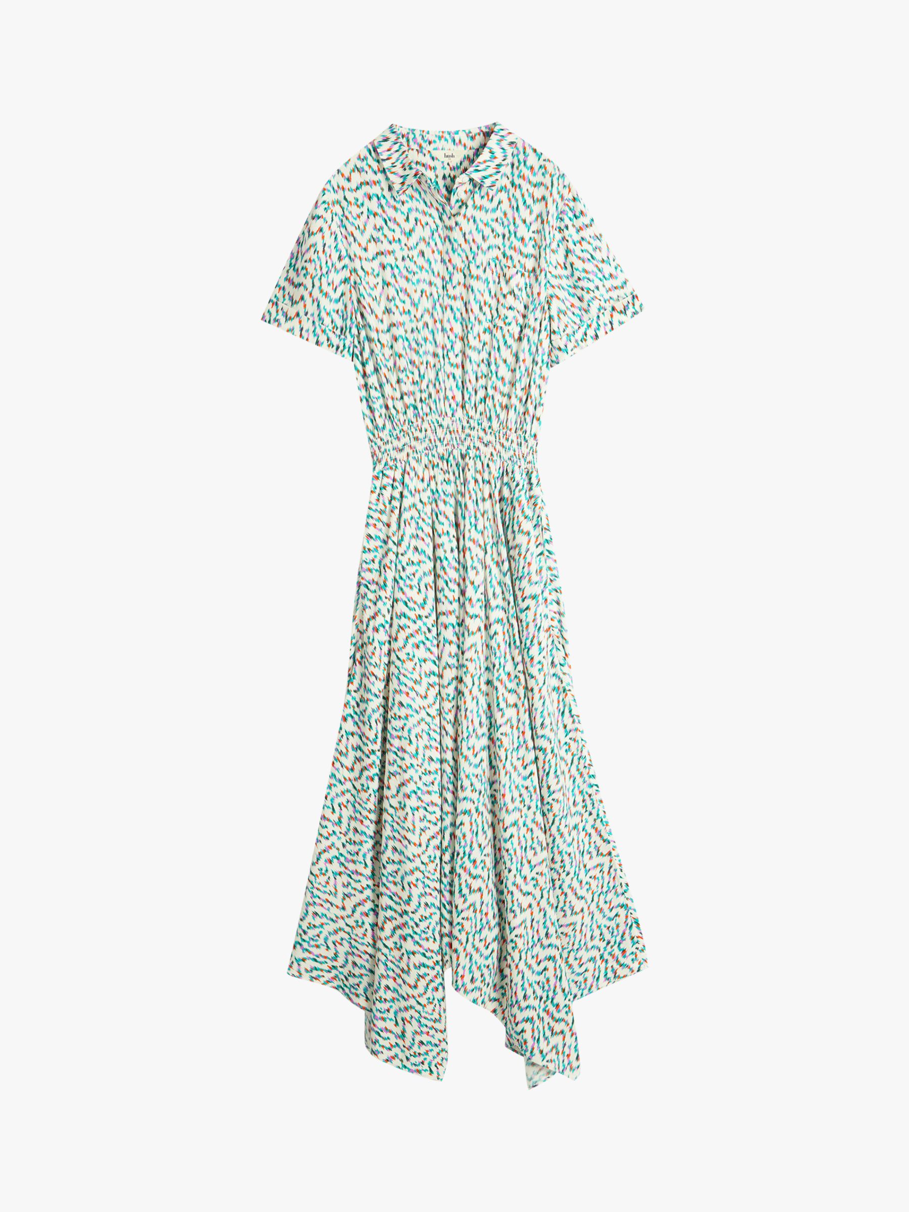 HUSH Kensington Shirt Dress, Multi, 10